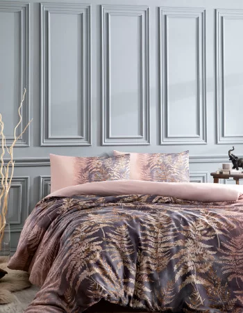 Özdilek Brisa Folha King Size Nevresim Takımı Pudra