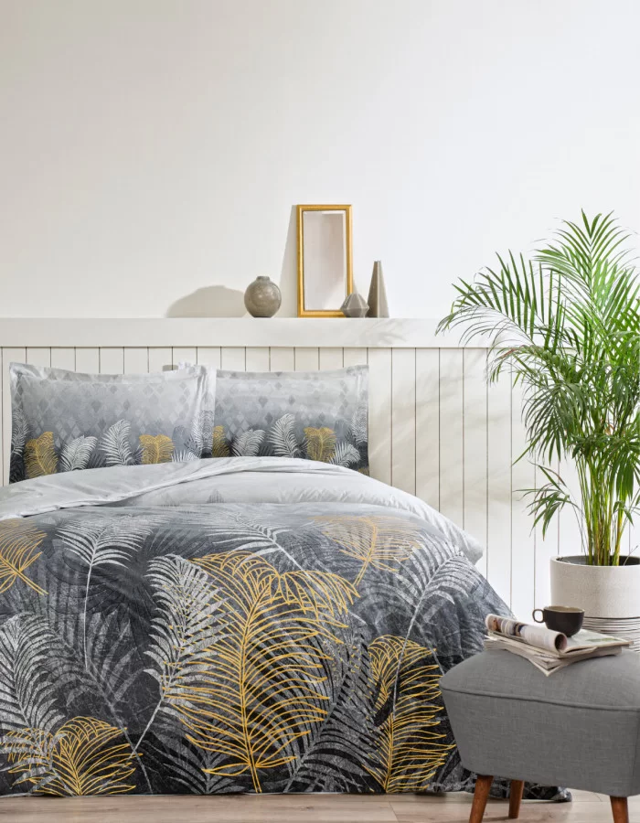 Özdilek Golden Palm King Size Nevresim Takımı Gri