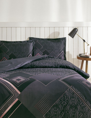 Özdilek  Snazzy King Size Nevresim Takımı Siyah