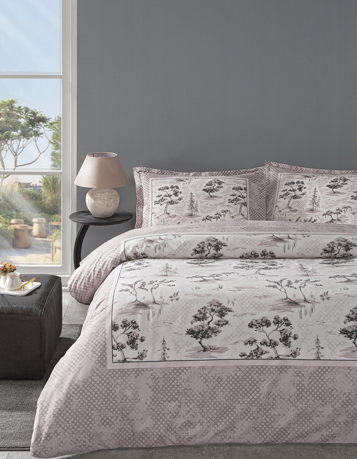 Özdilek Toile De Jouy King Size Nevresim Takımı Pudra