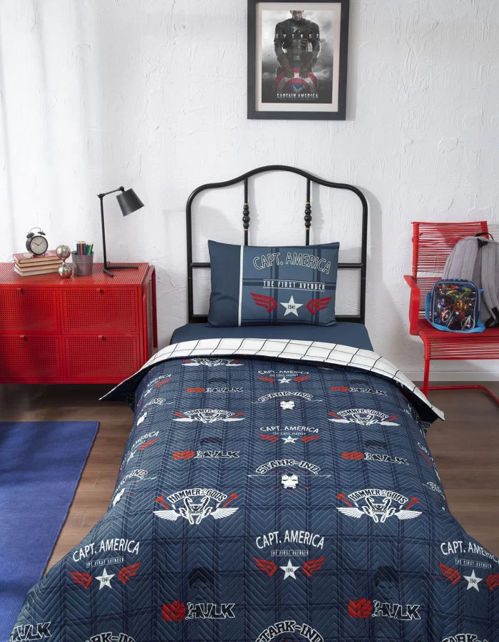 Özdilek Avengers Tek Kişilik Kapitoneli Nevresim Takımı