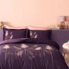 Özdilek Pastoral Saten Çift Kişilik Nevresim Takımı Mor