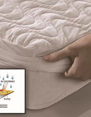 100x200 Sıvı Geçirmez Fitted Kapitone Yatak Koruyucu Alez