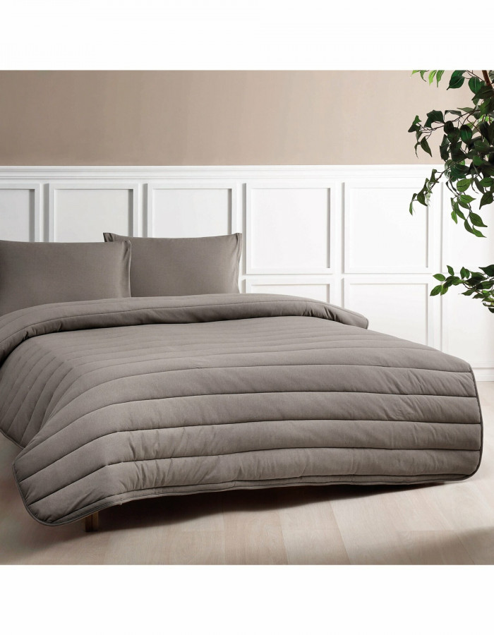 Taç Natura Çift Kişilik Yorgan Seti (Reborn) Taş