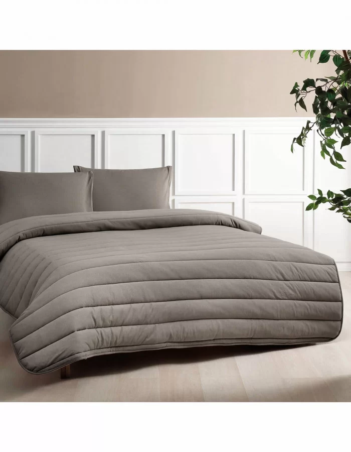 Taç Natura Çift Kişilik Yorgan Seti (Reborn) Taş