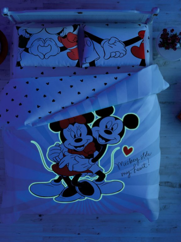 Taç Disney Minnie&Mickey Love Day Çift Kişilik Nevresim Takımı