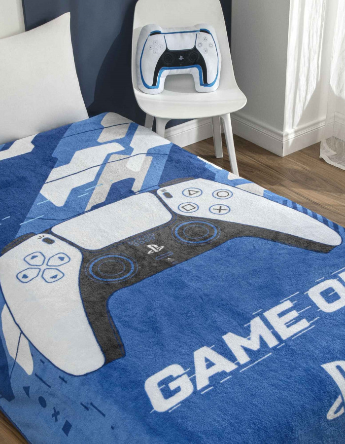 Taç Lisanslı Playstation Tek Kişilik Battaniye