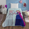 Taç Lisanslı Disney Frozen Tek Kişilik Battaniye