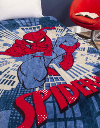 Taç Lisanslı Spiderman Pop Rise Tek Kişilik Battaniye