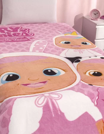 Taç Lisanslı Cry Babies Rise Tek Kişilik Battaniye