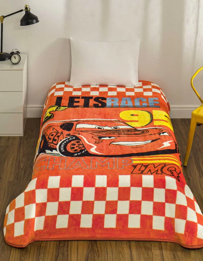 Taç Lisanslı Disney Cars Speed Tek Kişilik Battaniye