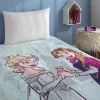 Taç Lisanslı Disney Frozen Tek Kişilik Battaniye