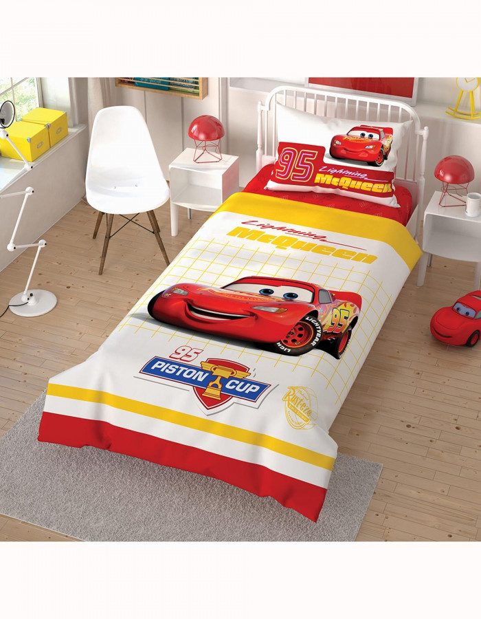 Taç Disney Cars Çek Canlandır Tek Kişilik Nevresim Takımı