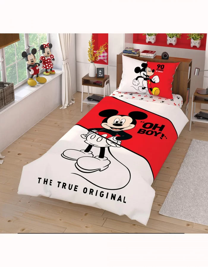 Taç Disney Mickey Tek Kişilik Nevresim Takımı