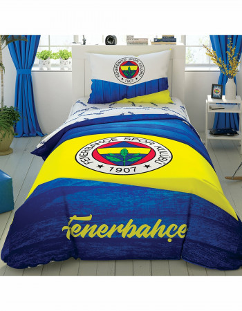 Taç Fenerbahçe Wooden Logo Tek Kişilik Nevresim Takımı Taç Fenerbahçe Wooden Logo Tek Kişilik Nevresim Takımı