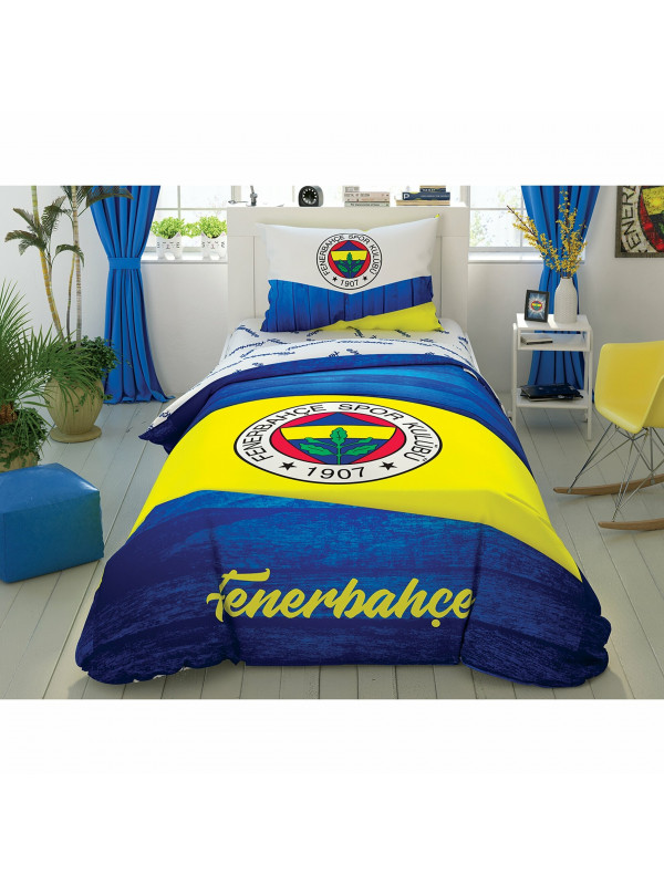 Taç Fenerbahçe Wooden Logo Tek Kişilik Nevresim Takımı Taç Fenerbahçe Wooden Logo Tek Kişilik Nevresim Takımı