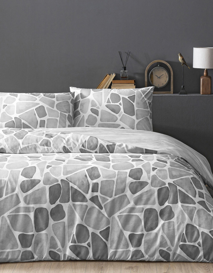 Taç Alvy Ranforce Çift Kişilikı Nevresim Takımı Gri