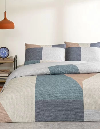 Taç Hugh Ranforce Çift Kişilik Nevresim Takımı Turkuaz