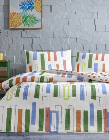 Taç Legrand Ranforce Çift Kişilik Nevresim Takımı Yeşil