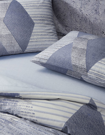 Taç Lucas Ranforce Çift Kişilik Nevresim Takımı Mavi