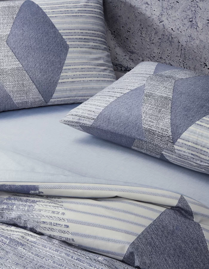 Taç Lucas Ranforce Çift Kişilik Nevresim Takımı Mavi