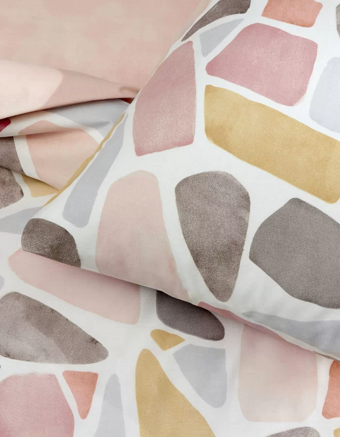 Taç Alvy Ranforce Çift Kişilik Nevresim Takımı Pembe