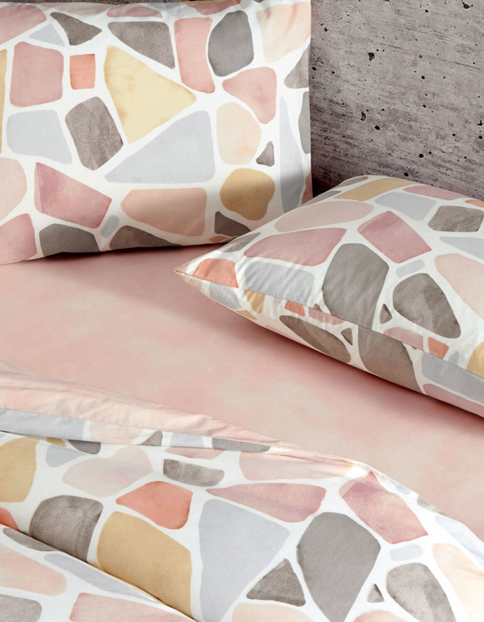 Taç Alvy Ranforce Çift Kişilik Nevresim Takımı Pembe