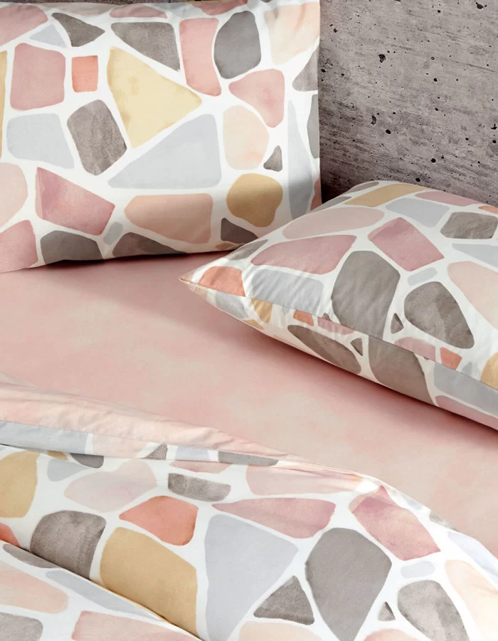 Taç Alvy Ranforce Çift Kişilik Nevresim Takımı Pembe