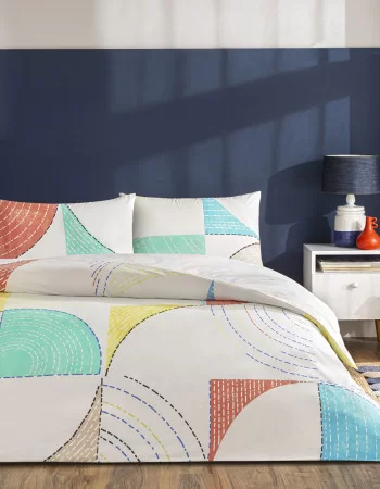 Taç Luvına Ranforce Çift Kişilik Nevresim Takımı Turkuaz