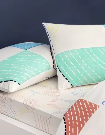 Taç Luvına Ranforce Çift Kişilik Nevresim Takımı Turkuaz