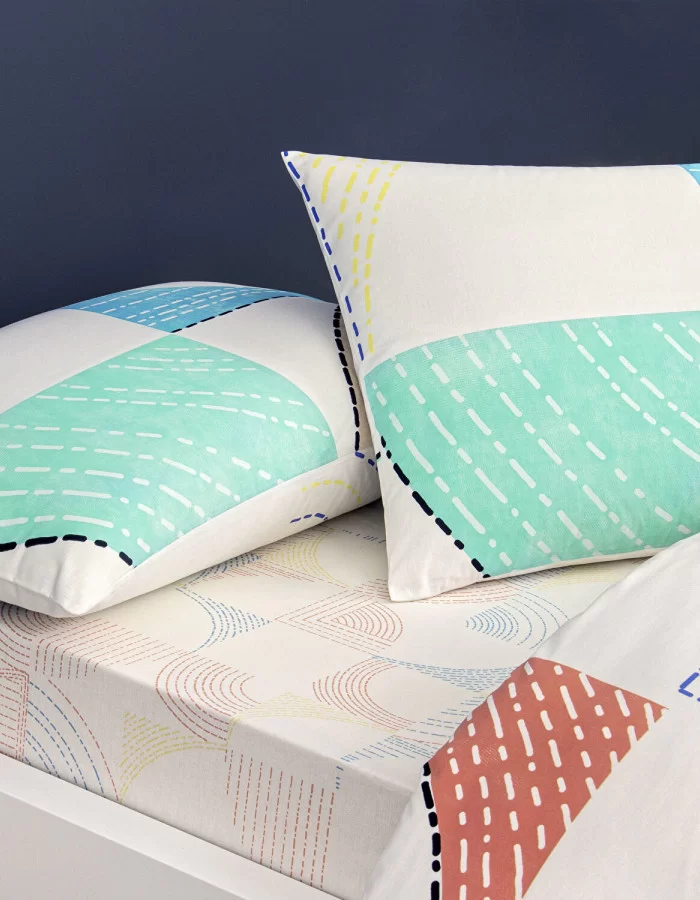 Taç Luvına Ranforce Çift Kişilik Nevresim Takımı Turkuaz