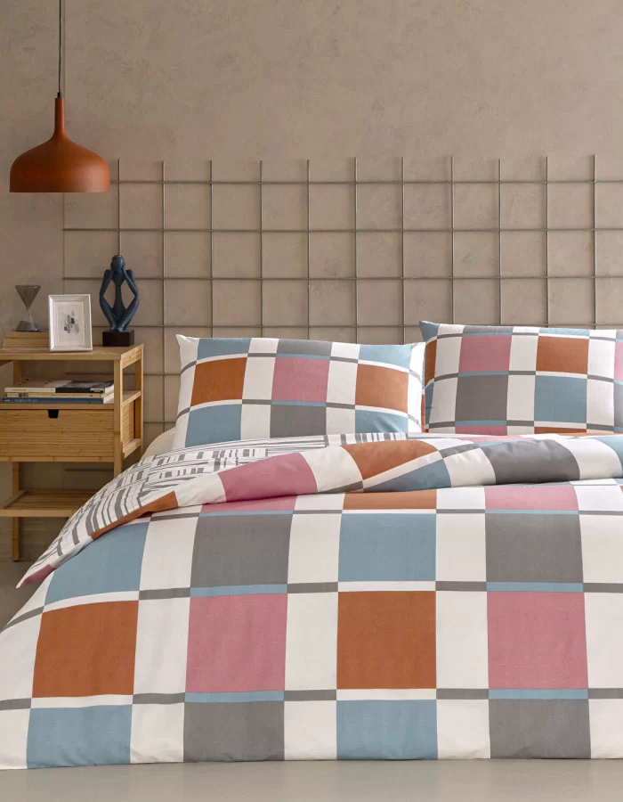 Taç Loxa Çift Kişilik Nevresim Takımı Turuncu