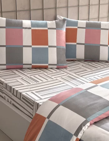 Taç Loxa Çift Kişilik Nevresim Takımı Turuncu