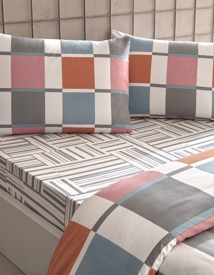 Taç Loxa Çift Kişilik Nevresim Takımı Turuncu