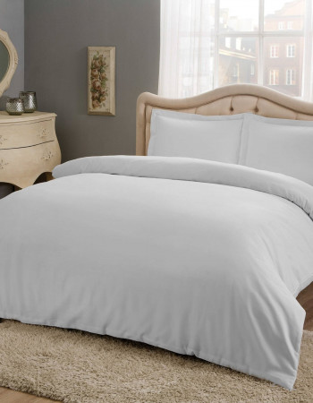 Taç Basic Saten Çift Kişilik Nevresim Takımı Gri