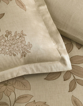 Taç Aurix Saten Çift Kişilik Nevresim Takımı Bej