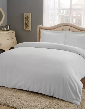 Taç Basic Saten Çift Kişilik Nevresim Takımı Gri