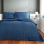 Taç Basic Saten Çift Kişilik Nevresim Takımı Lacivert