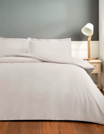 Taç Basic Saten Çift Kişilik Nevresim Takımı Vizon