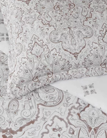 Taç Cassandra Saten Çift Kişilik Nevresim Takımı Mürdüm