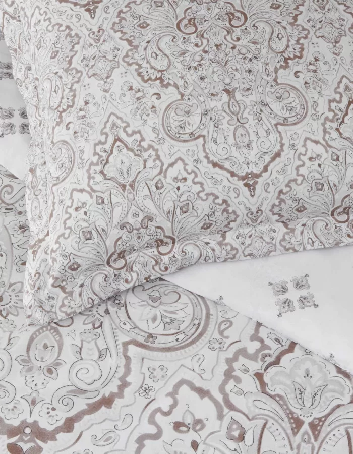 Taç Cassandra Saten Çift Kişilik Nevresim Takımı Mürdüm