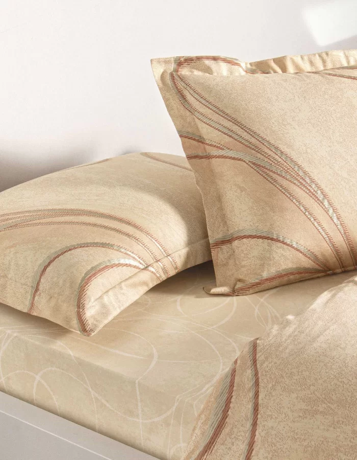 Taç Elisandra Saten Çift Kişilik Nevresim Takımı Bakır