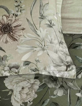 Taç Nurell Saten Çift Kişilik Nevresim Takımı Gri