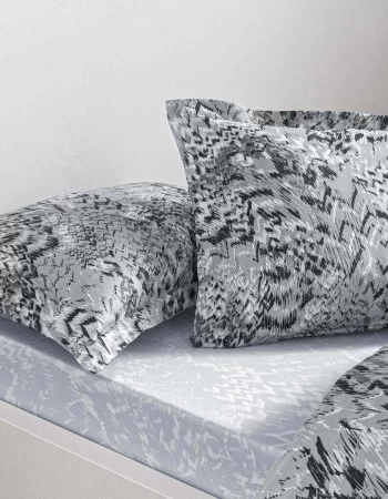 Taç Ornıva Saten Çift Kişilik Nevresim Takımı Gri