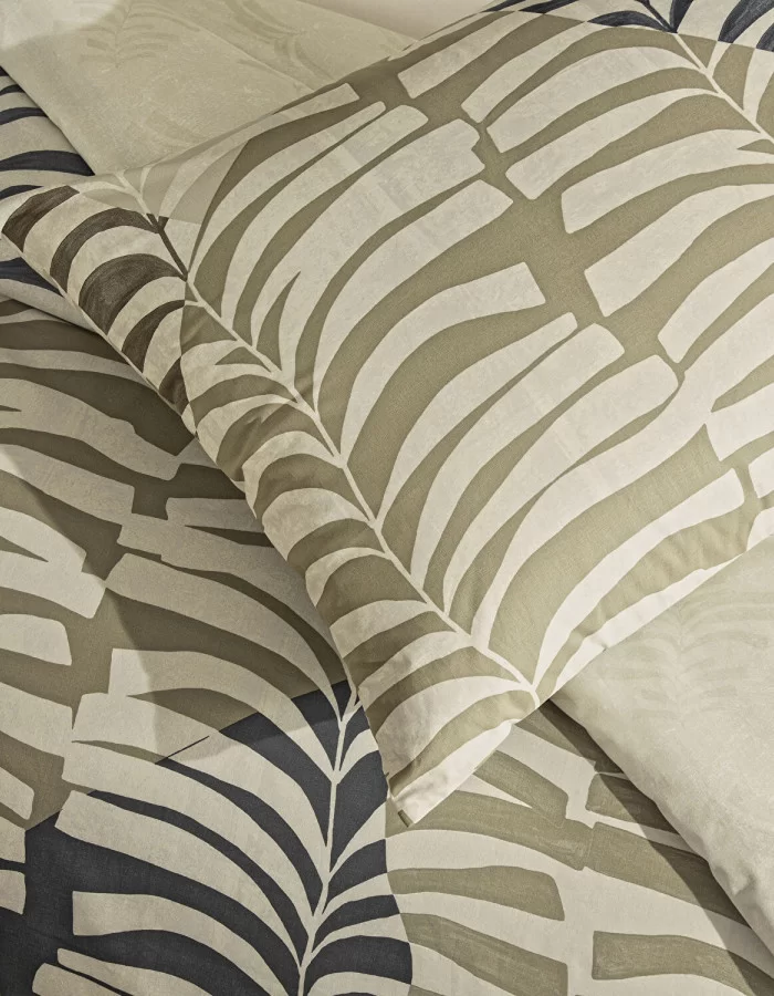 Taç Ella Ranforce Çift Kişilik Nevresim Takımı Kahve