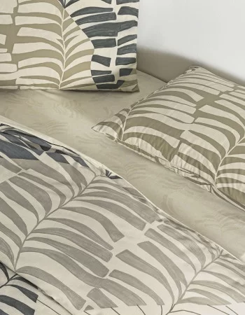 Taç Ella Ranforce Çift Kişilik Nevresim Takımı Kahve