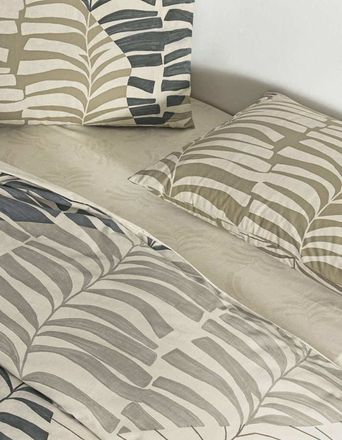 Taç Ella Ranforce Çift Kişilik Nevresim Takımı Kahve