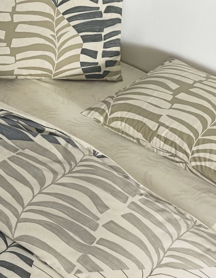 Taç Ella Ranforce Çift Kişilik Nevresim Takımı Kahve