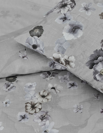 Taç Calire Ranforce Çift Kişilik Nevresim Takımı Gri