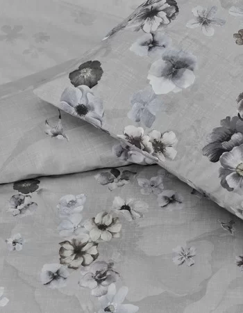 Taç Calire Ranforce Çift Kişilik Nevresim Takımı Gri